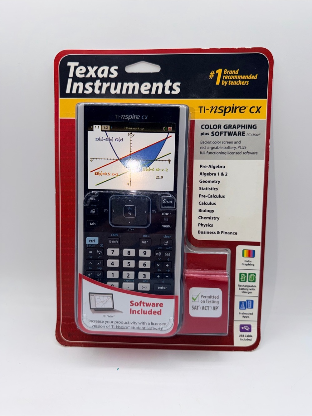 Texas Instruments TI-Nspire CX Color Graphing Calculator